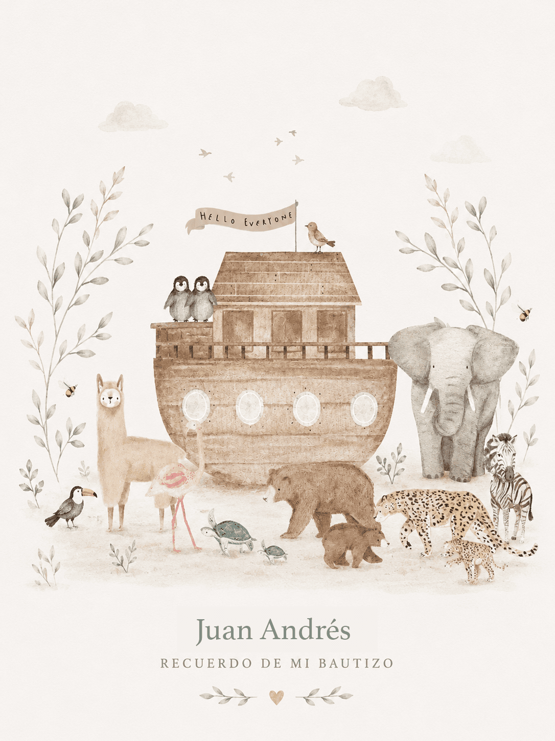 Santito Arca — ilustración en acuarela