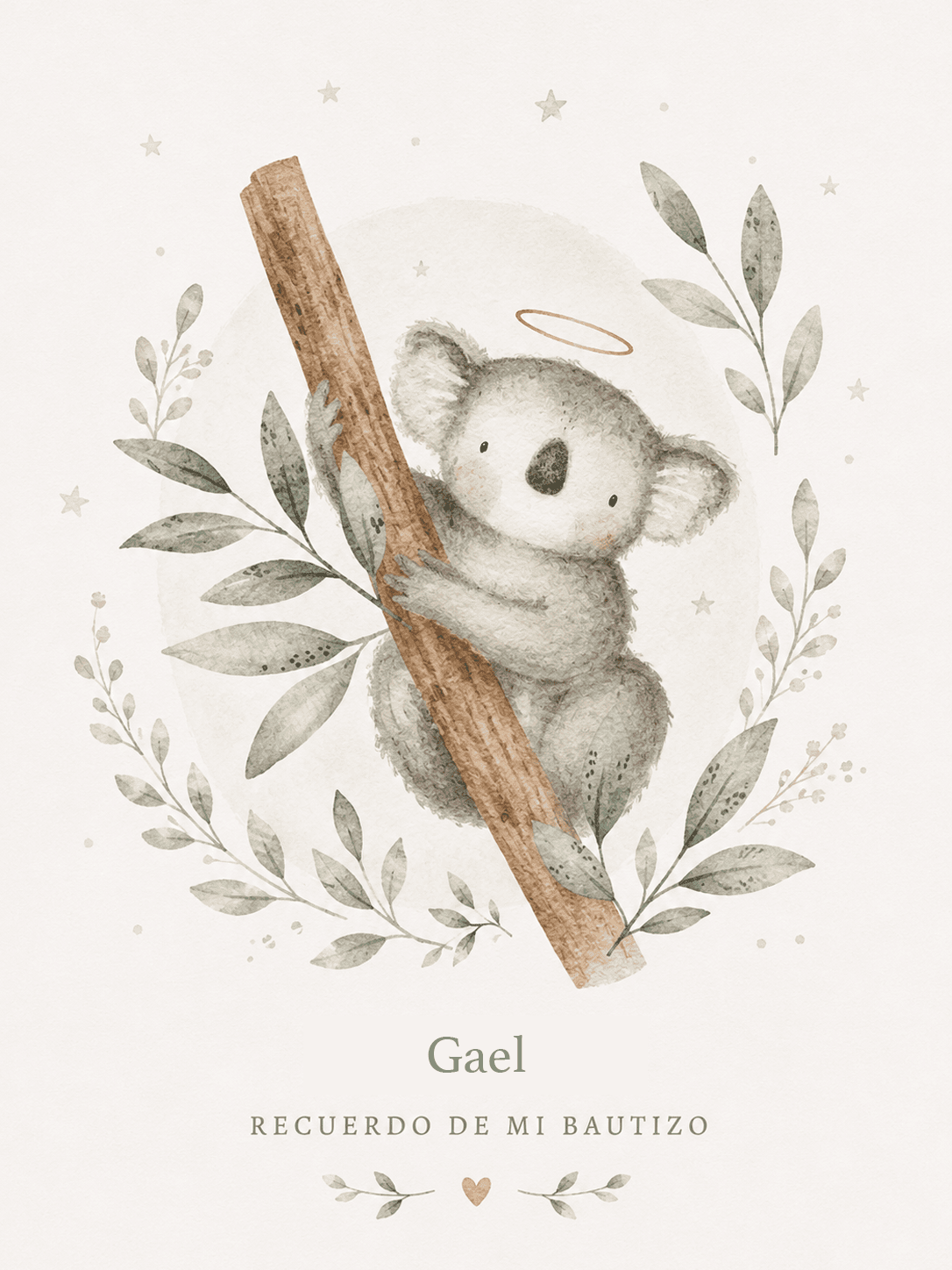 Santito Panda — ilustración en acuarela