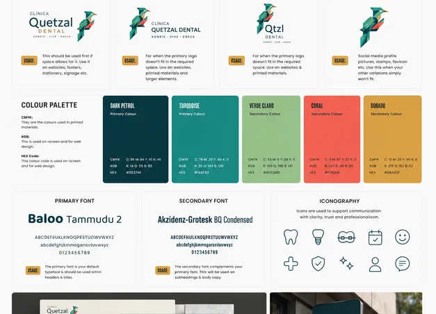 Proyecto Clínica Quetzal — identidad de marca médica