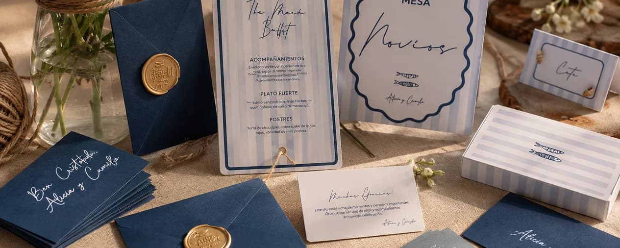 Proyecto Papelería — diseño para bodas y celebraciones