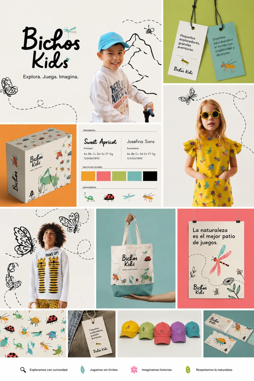 Bichos Kids — brand sheet completo