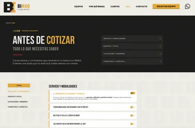 Aplicación BIMAQ — comunicación
